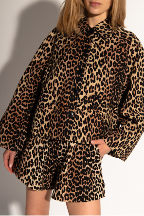 M&s leopard print on sale coat